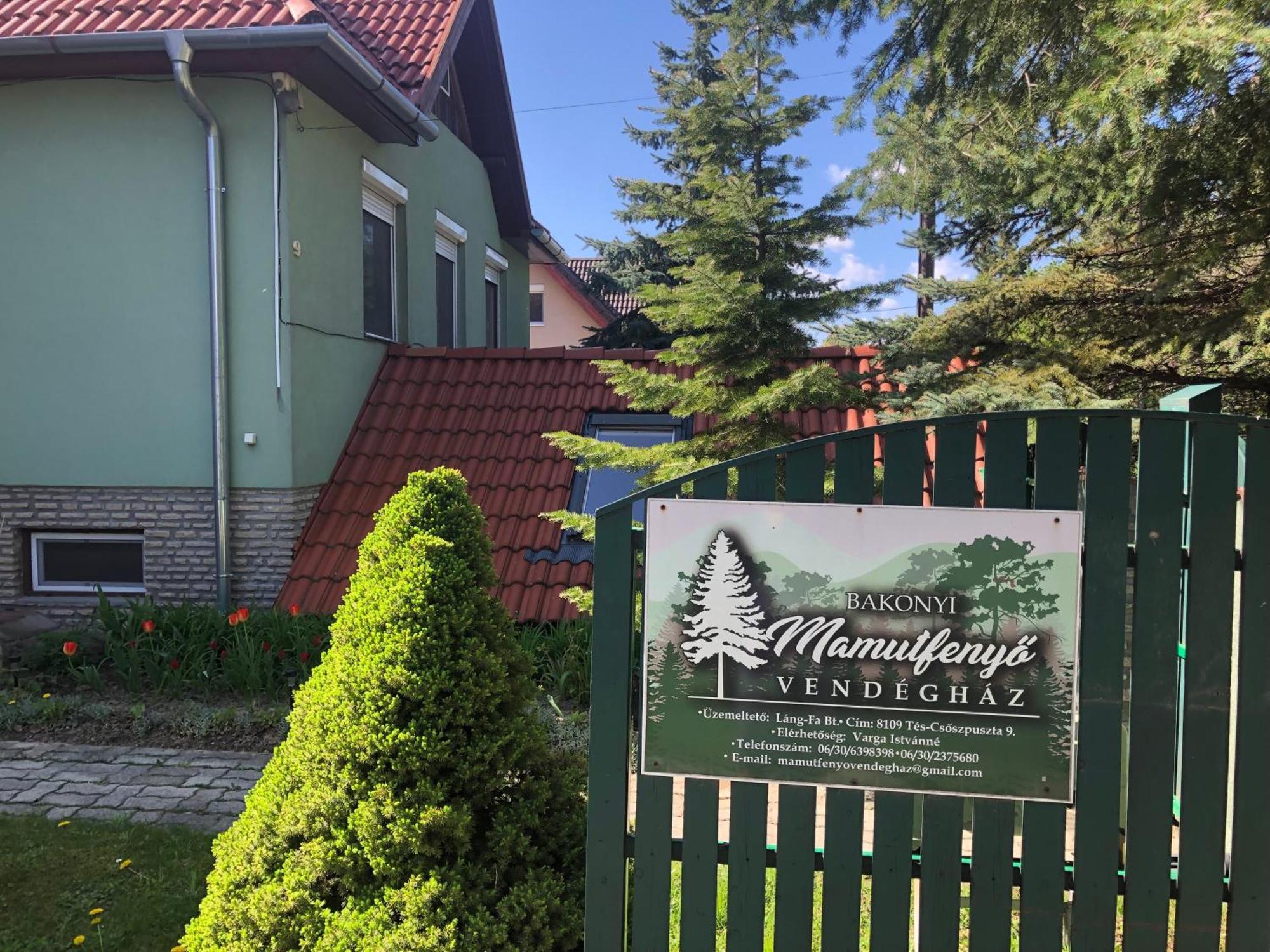 Ferienwohnung Bakonyi Mamutfenyo Vendeghaz Tés Exterior foto